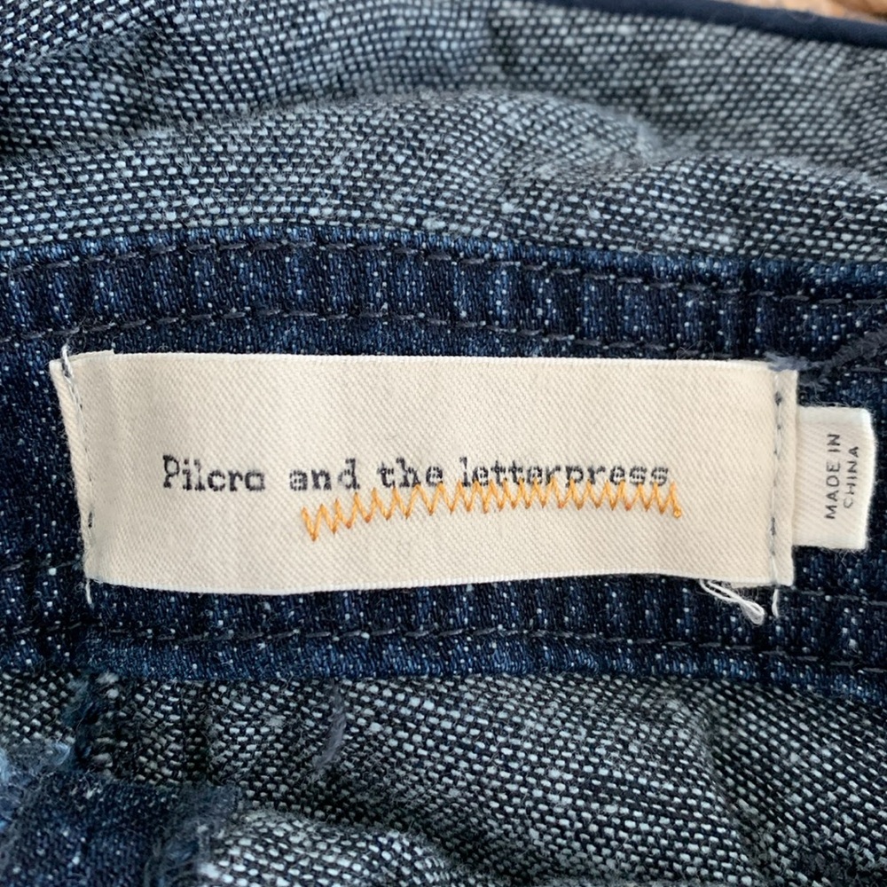 Anthropologie Dark Indigo Denim Overalls - Picture 13 of 16
